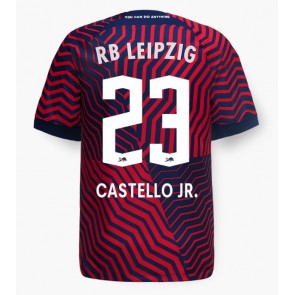 RB Leipzig Castello Lukeba #23 Bortatröja 2023-24 Kortärmad